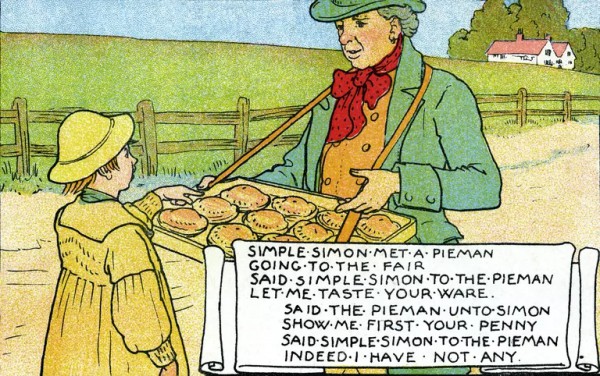 Definition, Examples and Types of Rhyme – Literary Terms - Literature cartoon - simple simon poem cartoon